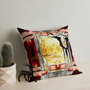 Aberto Design Cojín Multicolor 43 x 43 cm con Relleno de Silicona